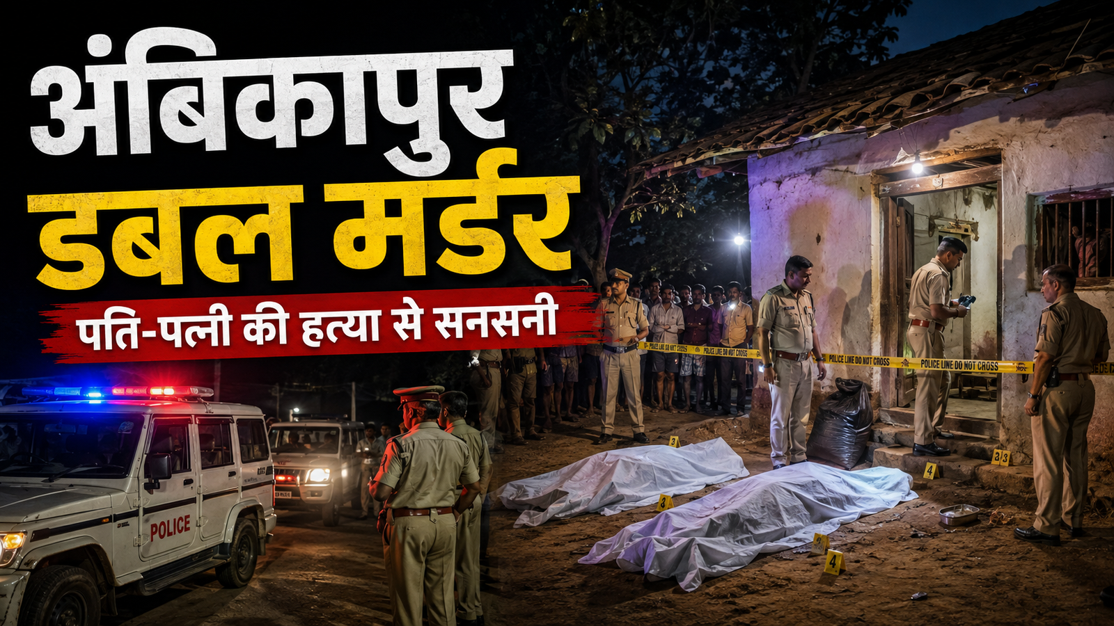 अंबिकापुर डबल मर्डर: पति-पत्नी की हत्या से सनसनी, 5 सवाल